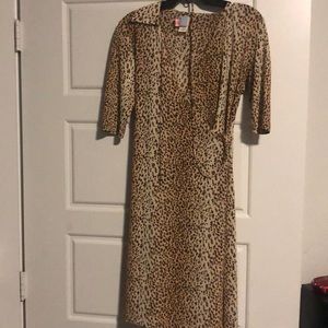 Animal print Wrap dress